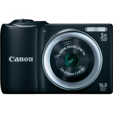 Canon PowerShot A810 Negru Bonus: Kit Canon (Geanta + Incarcator + 2 Acumulatori + Card 4GB) - Pret | Preturi Canon PowerShot A810 Negru Bonus: Kit Canon (Geanta + Incarcator + 2 Acumulatori + Card 4GB)