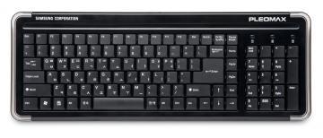 Tastatura Samsung Pleomax Pantograph PKB5200B, taste slim, USB, negru - Pret | Preturi Tastatura Samsung Pleomax Pantograph PKB5200B, taste slim, USB, negru