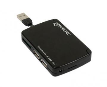 Card reader extern 70-in-1, USB2.0, 2 x USB, Revoltec, RZ054 - Pret | Preturi Card reader extern 70-in-1, USB2.0, 2 x USB, Revoltec, RZ054