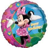 Balon folie metalizata MINNIE MOUSE BIRTHDAY cu snur rafie - Pret | Preturi Balon folie metalizata MINNIE MOUSE BIRTHDAY cu snur rafie