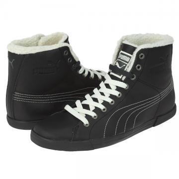 Ghete sport barbati Puma Benecio Mid Fur WTR black - Pret | Preturi Ghete sport barbati Puma Benecio Mid Fur WTR black