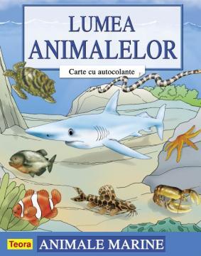 Lumea animalelor - Carte cu autocolante - Animale marine - Pret | Preturi Lumea animalelor - Carte cu autocolante - Animale marine