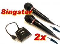 SingStar Wired Microphones + USB Converter PS2 &amp; PS3 - Pret | Preturi SingStar Wired Microphones + USB Converter PS2 &amp; PS3