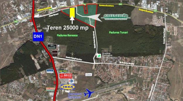 Baneasa, 25000 mp, teren intravilan, aleea Teisani - Pret | Preturi Baneasa, 25000 mp, teren intravilan, aleea Teisani