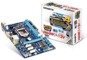 Placa de baza GIGABYTE iH61 (S1155, DDR3, yes VGA, PS/2,DVI,VGA, Audio Interface,SATA II,USB2.0,USB3.0) mATX, GA-H61MA-D2V - Pret | Preturi Placa de baza GIGABYTE iH61 (S1155, DDR3, yes VGA, PS/2,DVI,VGA, Audio Interface,SATA II,USB2.0,USB3.0) mATX, GA-H61MA-D2V