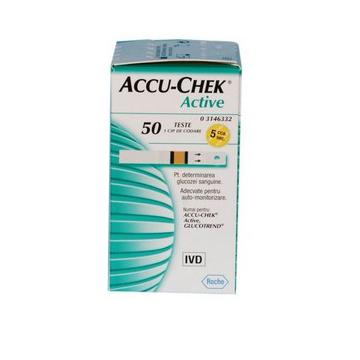 Teste glicemie Accu Chek Active - Pret | Preturi Teste glicemie Accu Chek Active