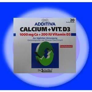 ADDITIVA Calciu 1000mg + Vitamina D3 x 20pl - Pret | Preturi ADDITIVA Calciu 1000mg + Vitamina D3 x 20pl