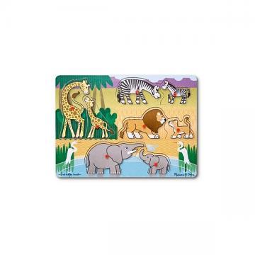 Melissa Doug puzzle lemn safari - Pret | Preturi Melissa Doug puzzle lemn safari