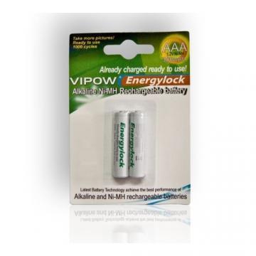 Acumulatori Vipow R3(AAA) 900 mAh, Ni-Mh 1.2V set 2 bucati, Low self-discharge - Pret | Preturi Acumulatori Vipow R3(AAA) 900 mAh, Ni-Mh 1.2V set 2 bucati, Low self-discharge