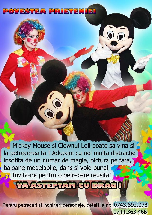 Animatie petreceri copii cu Mickey Mouse Satu Sare - Pret | Preturi Animatie petreceri copii cu Mickey Mouse Satu Sare