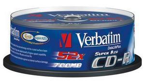 VERBATIM CD-R 48x SUPERAZO 700MB spindle 25 buc - Pret | Preturi VERBATIM CD-R 48x SUPERAZO 700MB spindle 25 buc