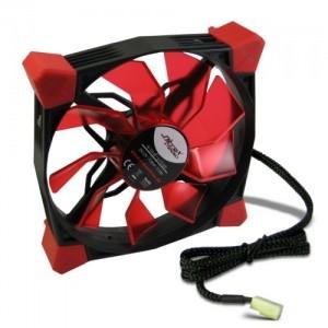 Ventilator Inter-Tech CobaNitrox Extended R-120-R 120mm Red LED Fan - Pret | Preturi Ventilator Inter-Tech CobaNitrox Extended R-120-R 120mm Red LED Fan