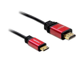 Cablu HDMI Premium 19 T - mini HDMI 19 T 5M, Delock 84338 - Pret | Preturi Cablu HDMI Premium 19 T - mini HDMI 19 T 5M, Delock 84338