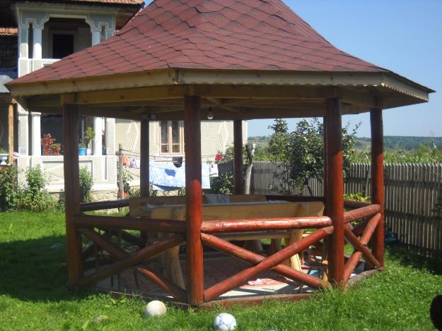 mobila de gradina din lemn rustic - Pret | Preturi mobila de gradina din lemn rustic