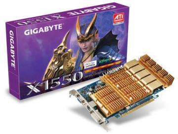 Placa video Gigabyte ATI Radeon X1550 256MB DDR2 128 bit TV-Out - Pret | Preturi Placa video Gigabyte ATI Radeon X1550 256MB DDR2 128 bit TV-Out
