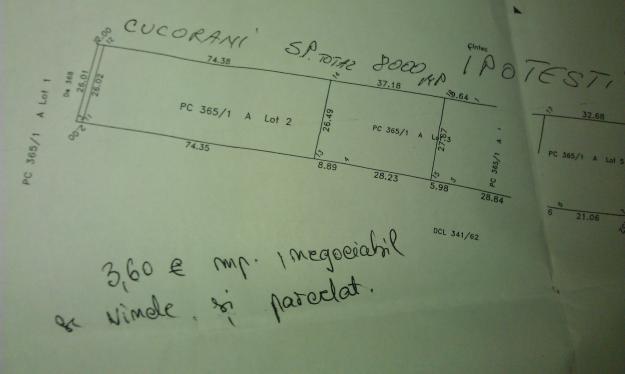 vand 8000 metrii la strada cucorani ....ipotesti la strada parcelat loturi 2000...1000. - Pret | Preturi vand 8000 metrii la strada cucorani ....ipotesti la strada parcelat loturi 2000...1000.