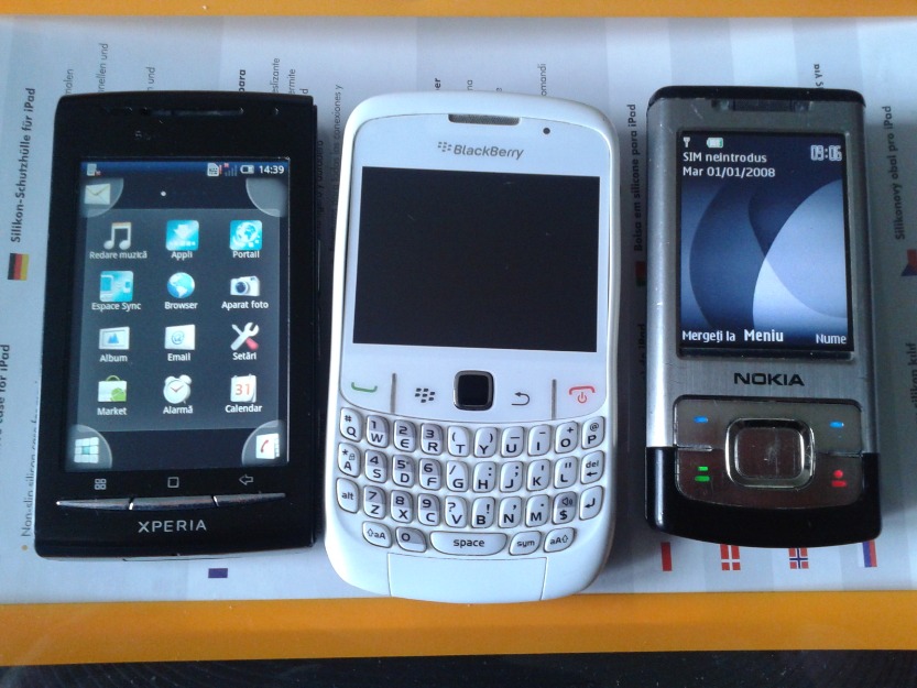 nokia 6500s,blackberry 8520 curve,xperia x8 - Pret | Preturi nokia 6500s,blackberry 8520 curve,xperia x8