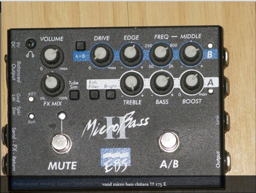 Vand microbass ebs ii - Pret | Preturi Vand microbass ebs ii