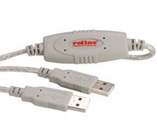 Cablu USB 2.0 Network Link Roline 3,0m - Pret | Preturi Cablu USB 2.0 Network Link Roline 3,0m