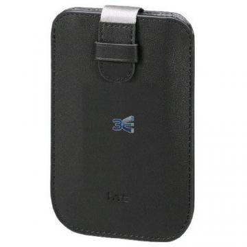 Husa HTC HD Wildfire/HD Mini din piele neagra pouch PO S530 - Pret | Preturi Husa HTC HD Wildfire/HD Mini din piele neagra pouch PO S530