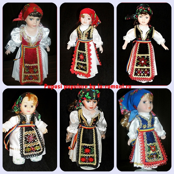 Papusi in costume populare romanesti - Pret | Preturi Papusi in costume populare romanesti