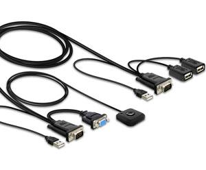 Switch KVM Delock 2 porturi USB, 61761 - Pret | Preturi Switch KVM Delock 2 porturi USB, 61761