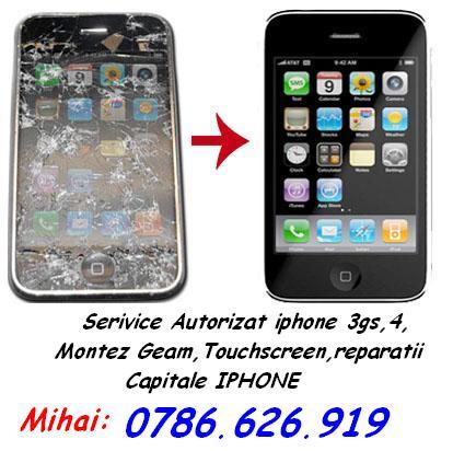 Service apple iphone 4 3g 3gs,inlocuiesc touch screen iphone all models mihai 0756319596 - Pret | Preturi Service apple iphone 4 3g 3gs,inlocuiesc touch screen iphone all models mihai 0756319596