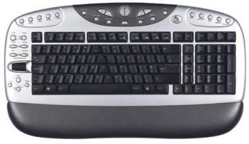 A4Tech KB-26, Multimedia Keyboard PS/2 (Silver/Black) (US layout) - Pret | Preturi A4Tech KB-26, Multimedia Keyboard PS/2 (Silver/Black) (US layout)