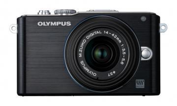 KIT Camera digitala Olympus Pen E-PL3 DZK body, black, incarcator + lentile EZ-M1442, V205031BE000 - Pret | Preturi KIT Camera digitala Olympus Pen E-PL3 DZK body, black, incarcator + lentile EZ-M1442, V205031BE000